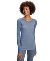 Falke Langarmshirt Wool Tech Light (perfekte Passform für maximale Bewegungsfreiheit) Unterwäsche blau Damen