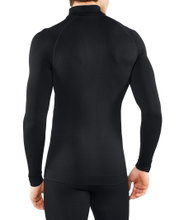 Falke Langarmshirt Maximum Warm Half-Zip (hohe wärmeisolierung) Unterwäsche schwarz Herren