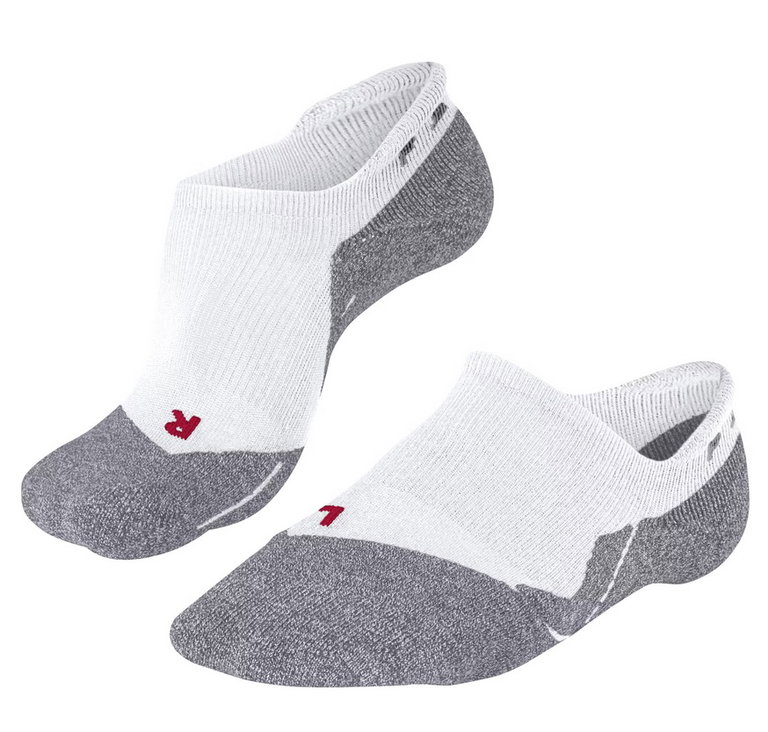 Falke Laufsocke RU3 Comfort Invisible (maximale Polsterung) weiss/grau Damen - 1 Paar