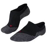 Falke Laufsocke RU3 Comfort Invisible (maximale Polsterung) schwarz/grau Damen - 1 Paar