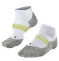 Falke Laufsocke RU4 Endurance Cool Short (mittelstarke Polsterung, kühlend) weiss/grau Herren - 1 Paar