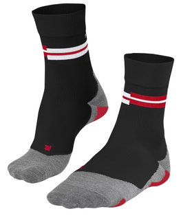 Falke Running Sock RU5 Race (medium cushioning) black/flame Ladies