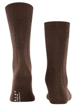Falke Daily Sock Lhasa Rib (warming cashmere) brown men's - 1 pair