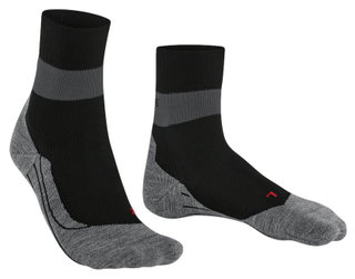 Falke Laufsocke RU Compression Stabilizing (feuchtigkeitsableitende, optimale Passform) schwarz/grau Damen - 1 Paar