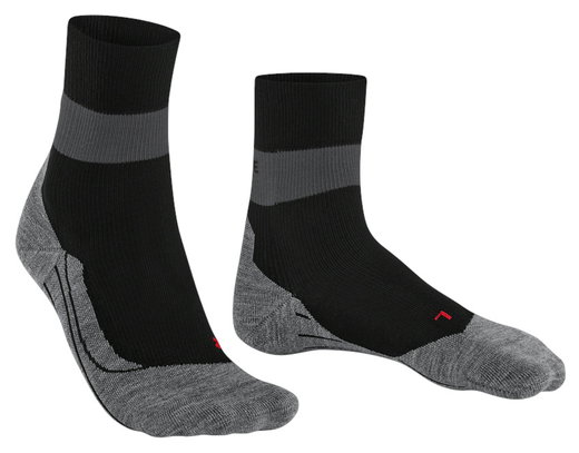 Falke Laufsocke RU Compression Stabilizing (feuchtigkeitsableitende, optimale Passform) schwarz/grau Damen - 1 Paar