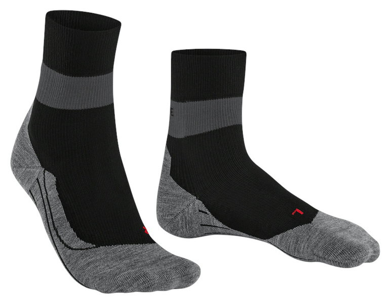 Falke Laufsocke RU Compression Stabilizing (feuchtigkeitsableitende, optimale Passform) schwarz/grau Damen - 1 Paar