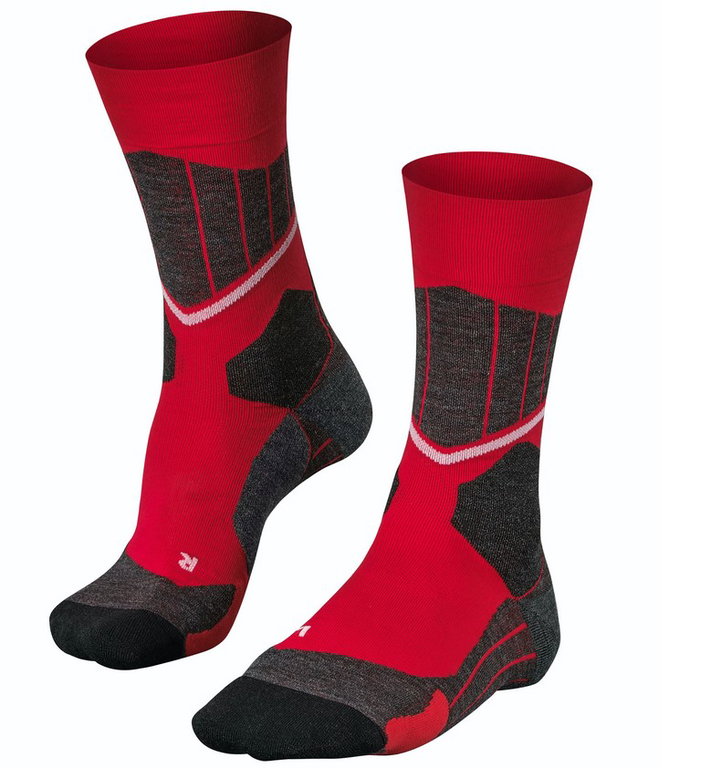 Falke Skisocke SC1 (perfekt für Langlaufschuhe) rot/schwarz Herren - 1 Paar