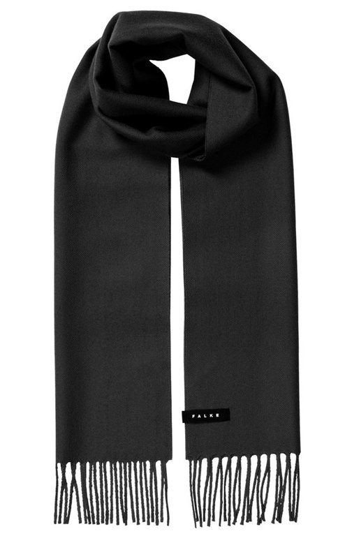 Falke Schal schwarz 180cm x 30cm - 1 Stück