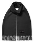 Falke Schal (100% Schurwolle) schwarz 180cm x 50cm - 1 Stück