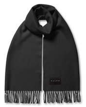 Falke scarf (100% virgin wool) black 180cm x 50cm - 1 piece