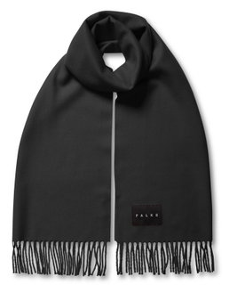 Falke Schal (100% Schurwolle) schwarz 180cm x 50cm - 1 Stück