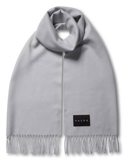 Falke scarf (100% virgin wool) light grey 180cm x 50cm - 1 piece