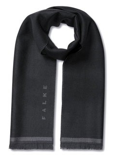 Falke Schal (100% Schurwolle) schwarz 184cm x 35cm - 1 Stück