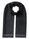 Falke scarf (100% virgin wool) black 184cm x 35cm - 1 piece