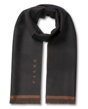 Falke scarf (100% virgin wool) brown 184cm x 35cm - 1 piece