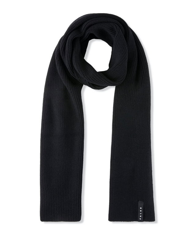 Falke Schal (ultrafeine Merinowolle) schwarz 170cm x 25cm - 1 Stück