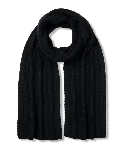 Falke Winter Scarf (Cashmere) black 180cm x 25cm - 1 piece