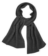 Falke Scarf (100% Virgin Wool) dark grey 170cm x 35cm - 1 piece