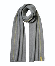 Falke Scarf - Merino Wool Blend with Cashmere - Grey Men/Women - 1 Piece