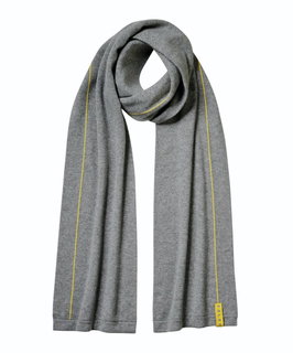 Falke Schal - Schurwollmischung mit Kaschmir - grau Herren/Damen - 1 Stück