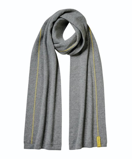 Falke Schal - Schurwollmischung mit Kaschmir - grau Herren/Damen - 1 Stück