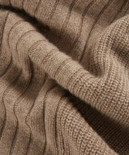 Falke Scarf (Cashmere, Ribbed Structure) Light Brown 180cm x 28cm - 1 Piece