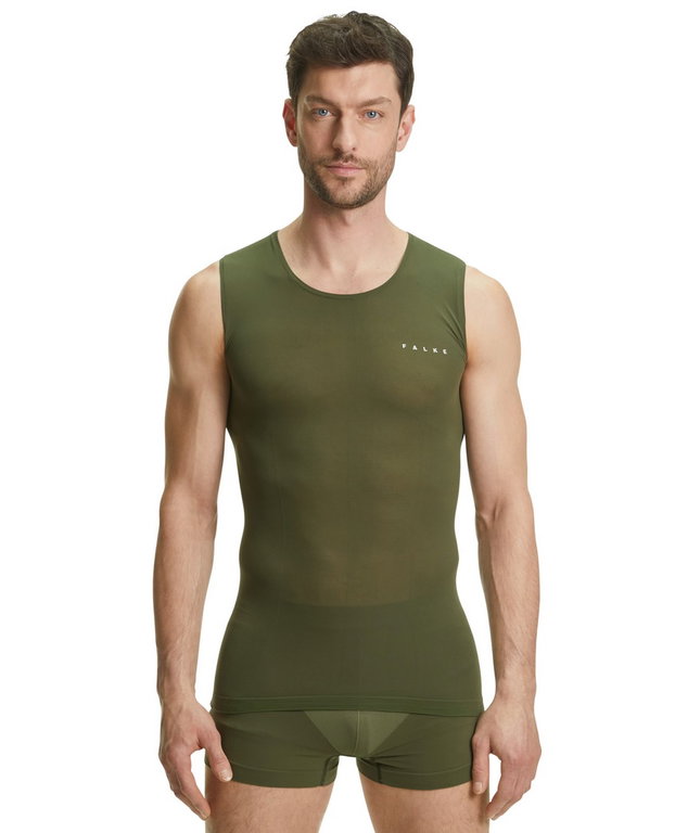 Falke Funktionsunterwäsche Singlet Ultralight Cool (Enge Passform und maximale Bewegungsfreiheit) herbgrün Herren