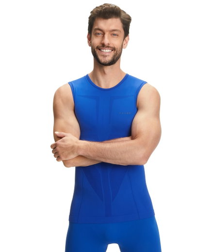 Falke Funktionsunterwäsche Warm Singlet (perfekte Feuchtigkeits- und Temperaturregulierung) blau Herren