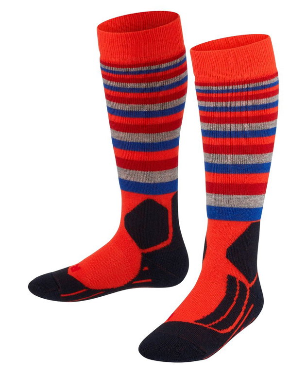 Falke SK2 Striped Ski Socks Orange Children - 1 Pair