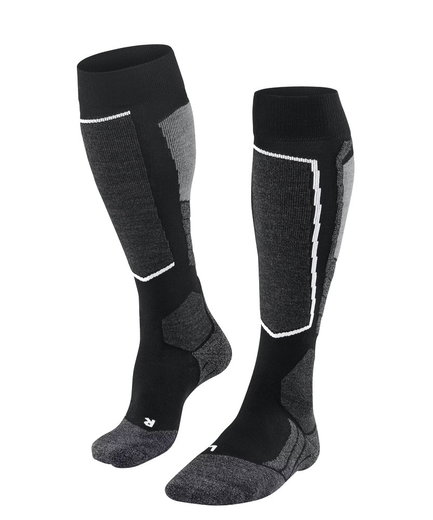 Falke Skisocke SK2 Intermediate Vegan Skiing Kniestrümpfe (optimale Passform) schwarz Damen - 1 Paar