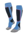Falke Skisocke SK2 Intermediate Vegan Skiing Kniestrümpfe (optimale Passform) blau Damen - 1 Paar