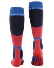 Falke Skisocke SK2 Intermediate Wool (mittelstarke Polsterung) olympicblau/rot Herren - 1 Paar