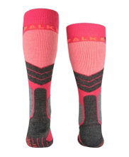 Falke Skisocke SK2 Intermediate Skiing Kniestrümpfe pink/schwarz/grau Kinder - 1 Paar