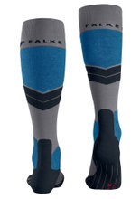 Falke SK4 Advanced Ski Socks (optimal fit) grey/blue men's - 1 pair