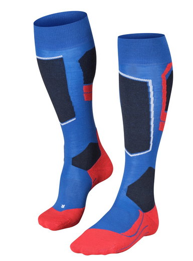 Falke Skisocke SK4 Advanced (optimale Passform) olympicblau/rot Herren - 1 Paar