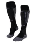 Falke Skisocke SK4 (für sportliche Skifahrerinnen) schwarz/grau Damen - 1 Paar