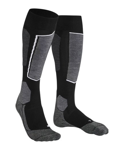 Falke Skisocke SK6 Pro (Kniestrümpfe, optimale Passform) schwarz/grau Herren - 1 Paar