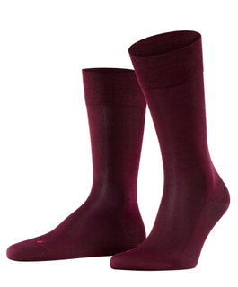 Falke Day Sock Crew Sensitive Malaga (fine mesh, cotton) burgundy Men - 1 Pair