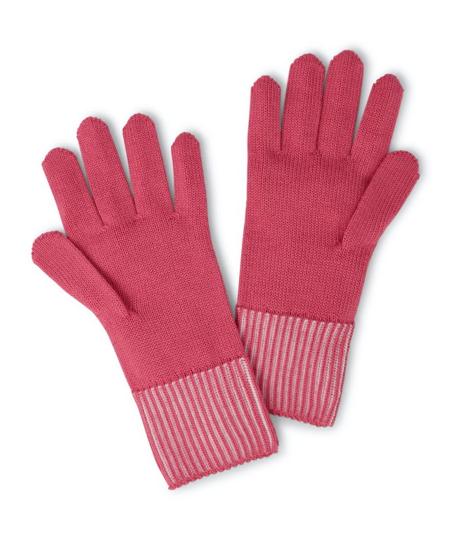 Falke Strickhandschuhe (Merinowolle) - soft und warm - rot - Damen/Herren - 1 Paar