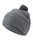 Falke knitted hat (pom-pom) Pure - cashmere, pom-pom - grey - 1 piece