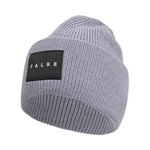 Falke Strickmütze (Beanie) Unisex - Merinowolle, Rippenstruktur - grau - 1 Stück