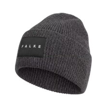 Falke Strickmütze (Beanie) Unisex - Merinowolle, Rippenstruktur - dunkelgrau - 1 Stück