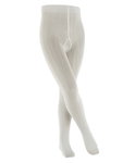 Falke Strumpfhose Classic Rib (Rippstruktur, nachhaltige Baumwolle) cremefarben Kinder