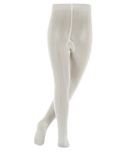 Falke Tights Classic Rib (Ribbed Structure, Sustainable Cotton) Cream Children
