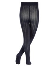 Falke Tights Classic Rib (Ribbed Structure, Sustainable Cotton) Navy Blue Children