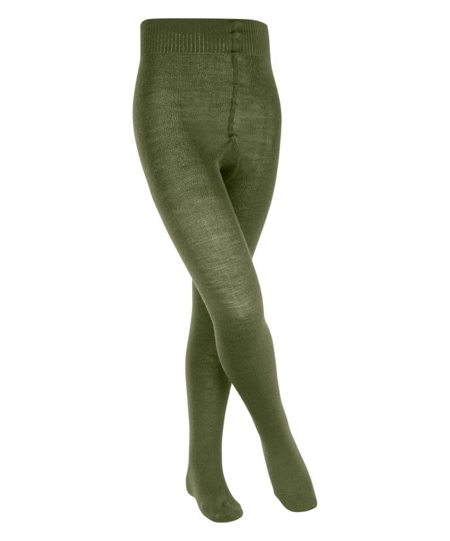 Falke Comfort Wool Tights (light, warming merino wool) dark green children
