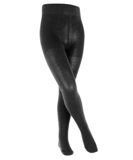 Falke Tights Family (sustainable cotton, highest wearing comfort) black Children
