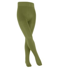 Falke Tights Family (sustainable cotton, highest wearing comfort) green Kids