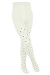 Falke Strumpfhose Multidot 2024 (nachhaltige Baumwolle) cremeweiss Kinder