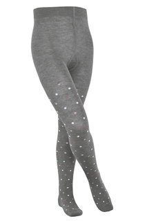 Falke Strumpfhose Multidot 2024 (nachhaltige Baumwolle) hellgrau Kinder